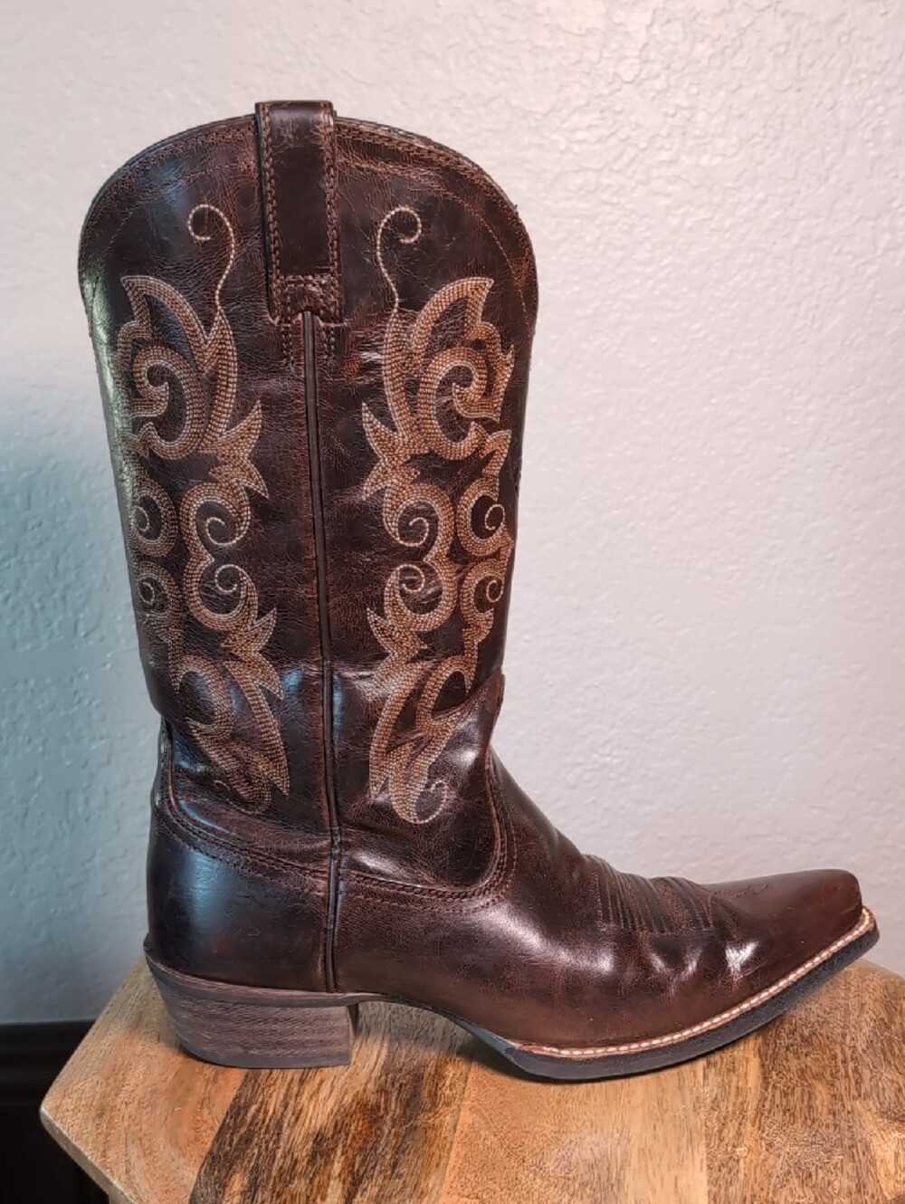 Ariat Women's Heritage X toe Western Leather Cowgirl Boots - Picture 3 of 14